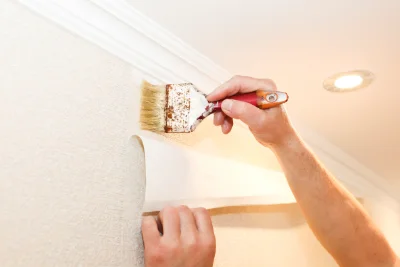 Pose de papier peint à la Répara-Auriples — revêtements muraux et toiles de verre
